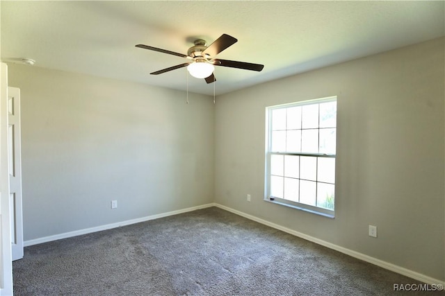 11609 SW 59th Ter, Ocala, FL 34476 - carpeted spare room featuring a ceiling fan, plenty of natural light, and baseboards