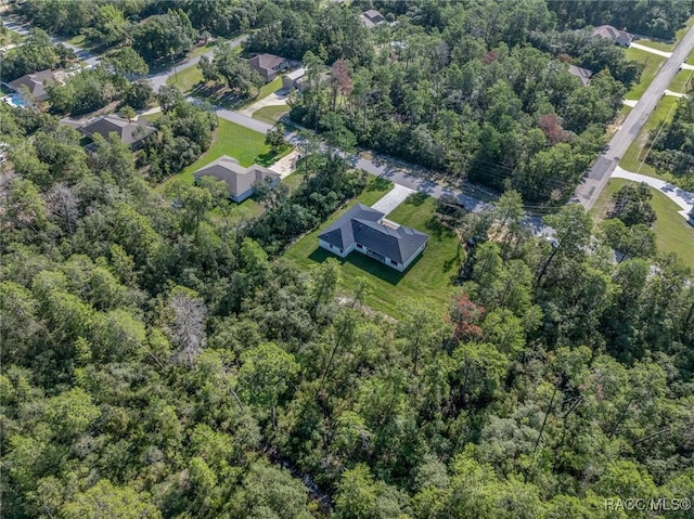 5898 N Flagstaff Ave, Beverly Hills, FL 34465 - aerial overview of property's location featuring a heavily wooded area