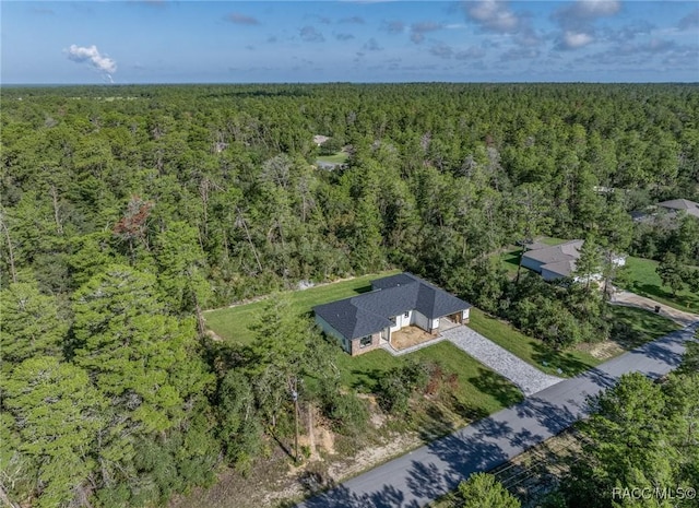 5898 N Flagstaff Ave, Beverly Hills, FL 34465 - aerial view of property's location with a forest