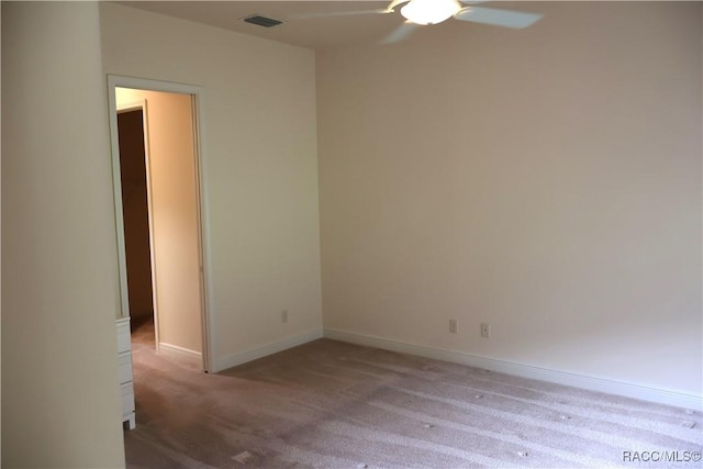 1366 N Bellamy Pt, Hernando, FL 34442 - carpeted empty room featuring baseboards, ceiling fan, and visible vents