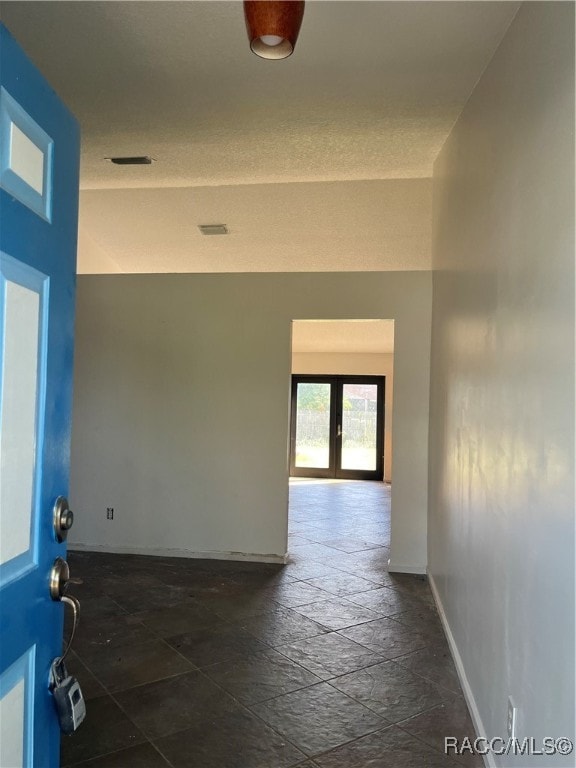 interior space featuring french doors