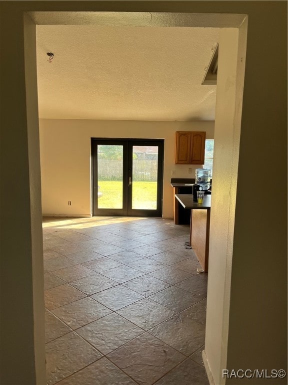 kitchen featuring french doors