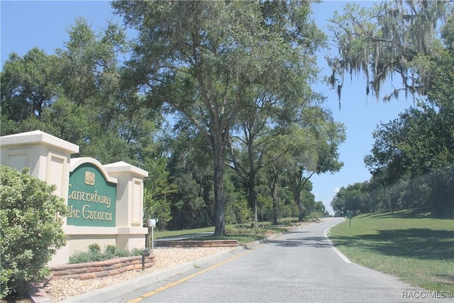 view of road