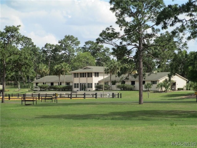 surrounding community featuring a yard