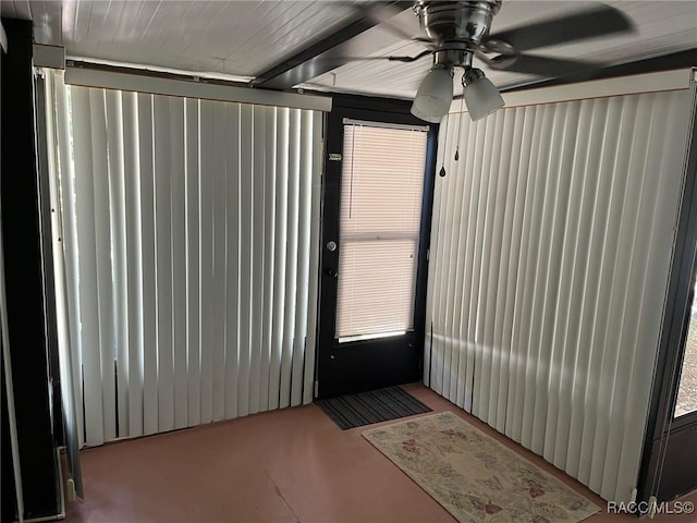 717 Whispering Pines Blvd, Inverness, FL 34453 - spare room with ceiling fan and finished concrete floors