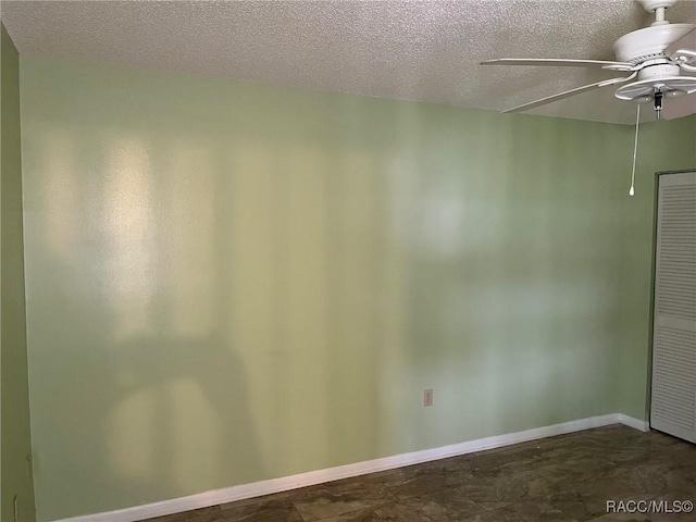 717 Whispering Pines Blvd, Inverness, FL 34453 - unfurnished room with ceiling fan and a textured ceiling