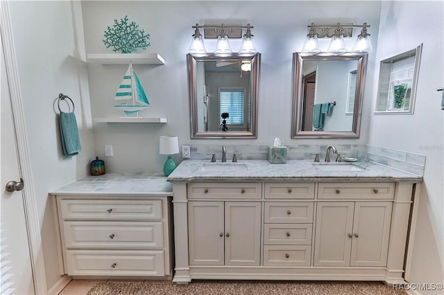 bathroom featuring vanity