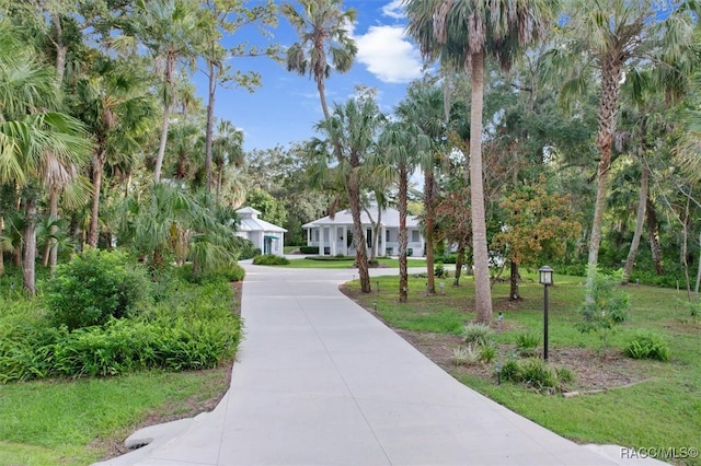 view of property's community featuring driveway