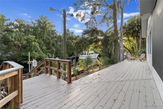 view of wooden terrace