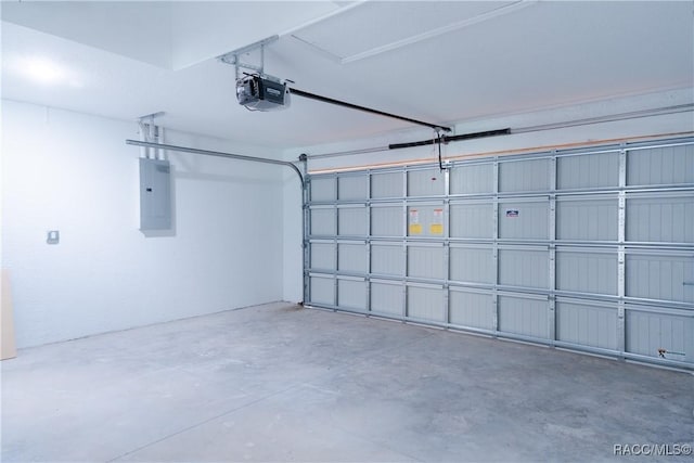 97 W Camino Ln, Citrus Springs, FL 34434 - garage featuring a garage door opener and electric panel