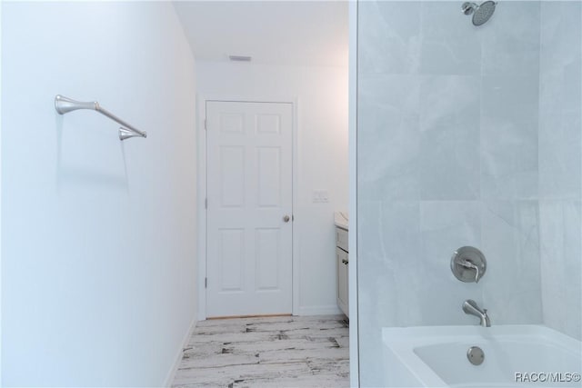 97 W Camino Ln, Citrus Springs, FL 34434 - full bathroom with vanity, shower / tub combination, and visible vents