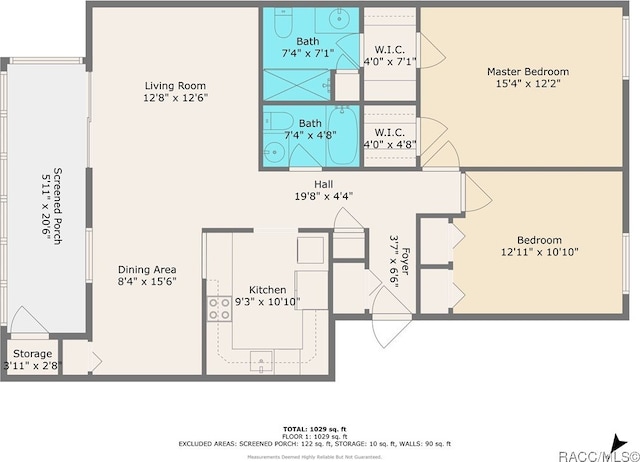 688 Midway Dr Unit B, Ocala, FL 34472 - home floor plan