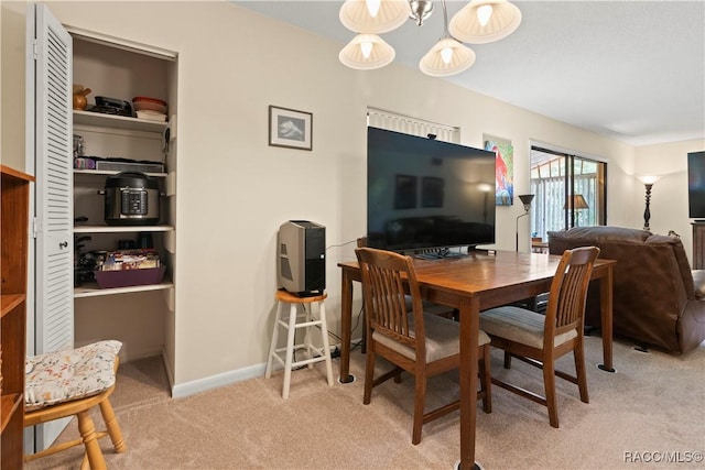 688 Midway Dr Unit B, Ocala, FL 34472 - dining space with light colored carpet and baseboards