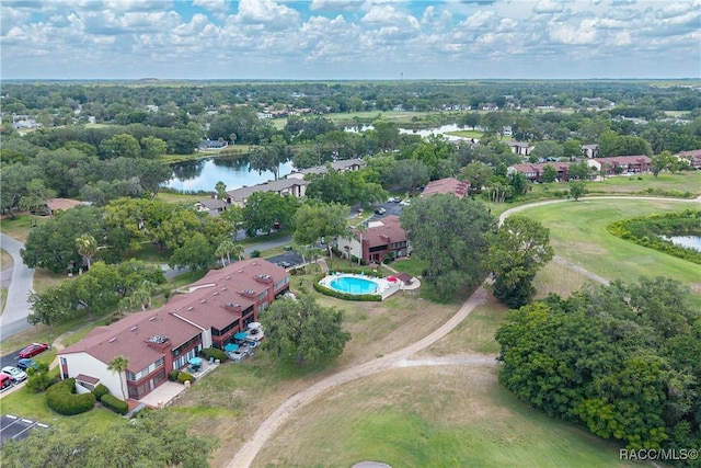 688 Midway Dr Unit B, Ocala, FL 34472 - aerial view of property's location featuring a large body of water, a tree filled landscape, and a local golf course