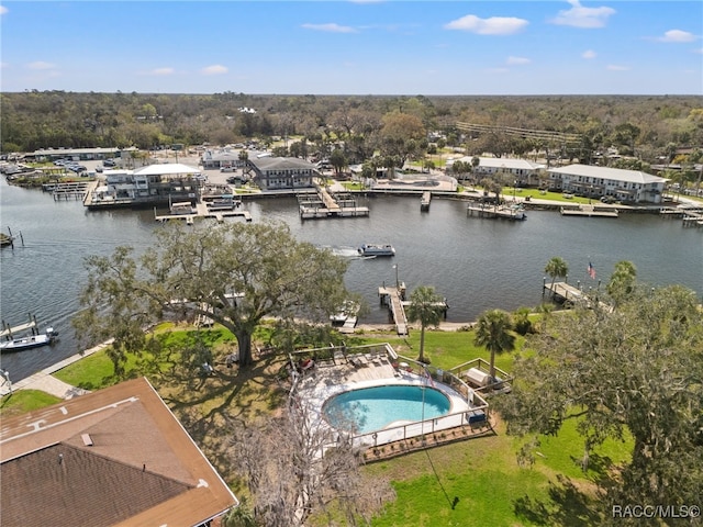 5155 S Gray Pelican Way, Homosassa, FL 34448 - drone / aerial view of a large body of water and a pool