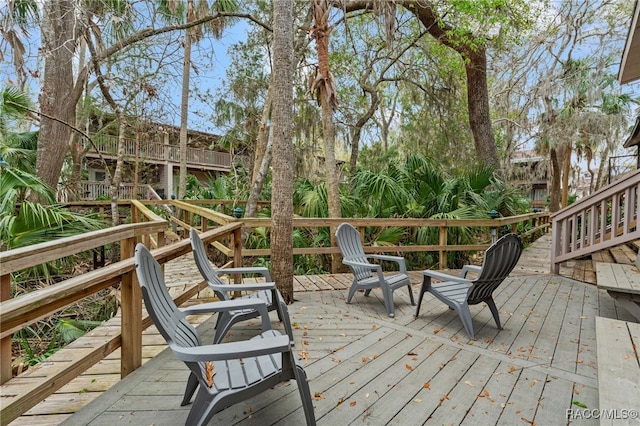 5155 S Gray Pelican Way, Homosassa, FL 34448 - view of wooden terrace