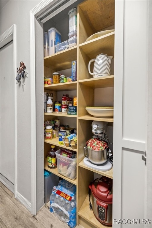 view of pantry