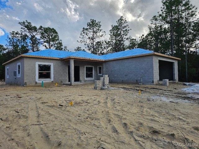 view of rear view of property