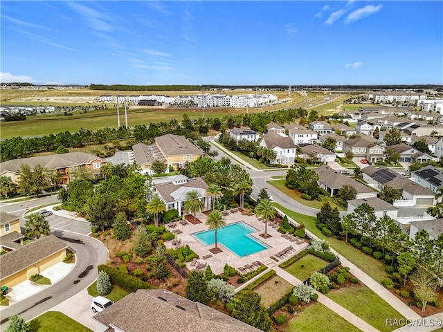 birds eye view of property