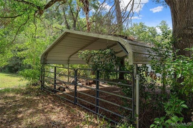 6580 E Glencoe St, Inverness, FL 34452 - view of car parking featuring a gate