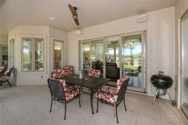 view of patio / terrace featuring grilling area