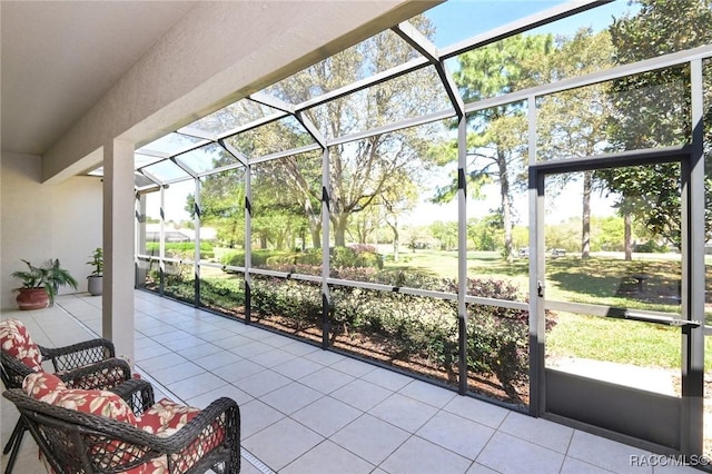 view of sunroom