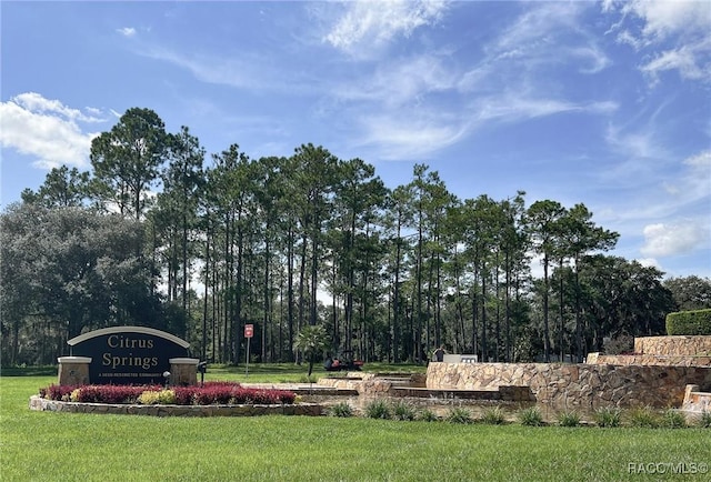 9125 N Abbot Dr, Citrus Springs, FL 34434 - community / neighborhood sign with a yard