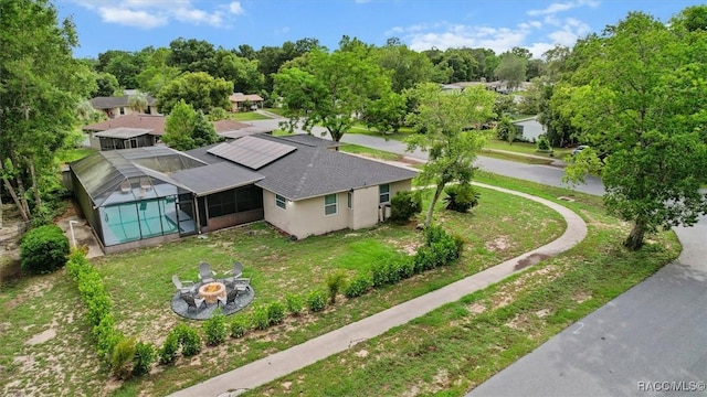 9125 N Abbot Dr, Citrus Springs, FL 34434 - view from above of property featuring a tree filled landscape