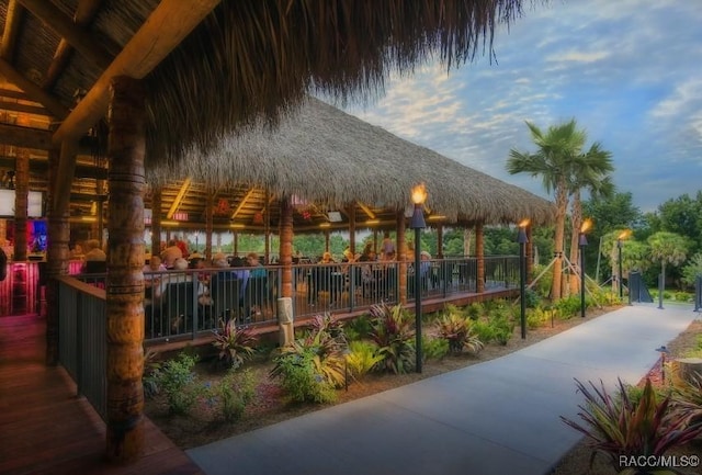 view of home's community featuring a gazebo