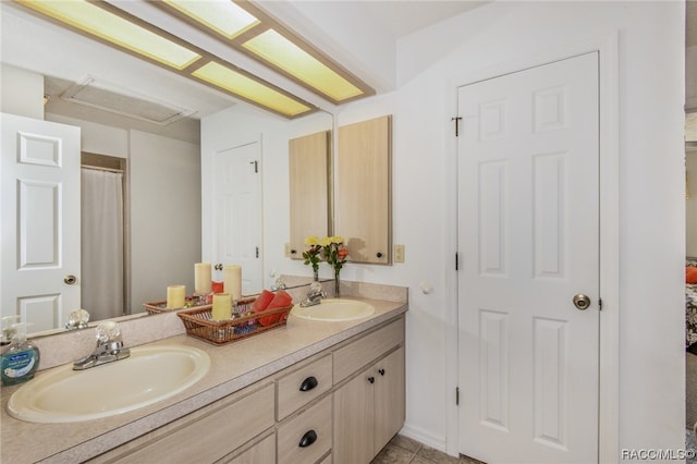 bathroom with vanity