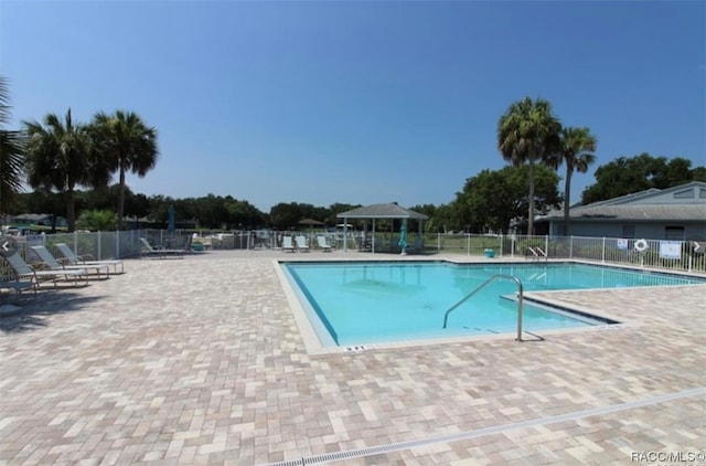 view of pool with a patio