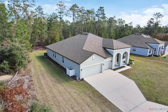 birds eye view of property