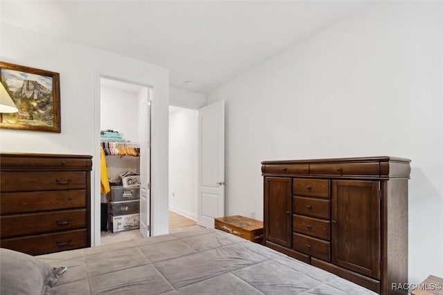 bedroom featuring a closet