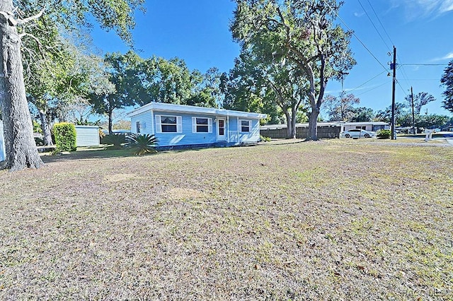 view of front of home