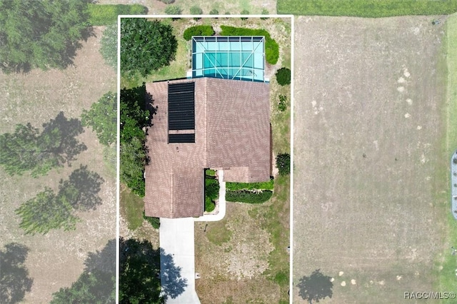 2739 N Brentwood Cir, Lecanto, FL 34461 - aerial view of property and surrounding area featuring property parcel outlined