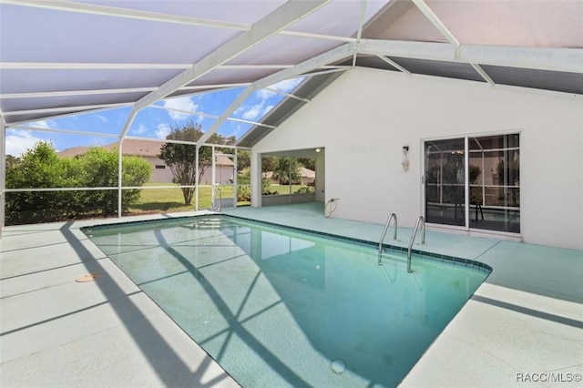 2739 N Brentwood Cir, Lecanto, FL 34461 - outdoor pool with a patio and a lanai
