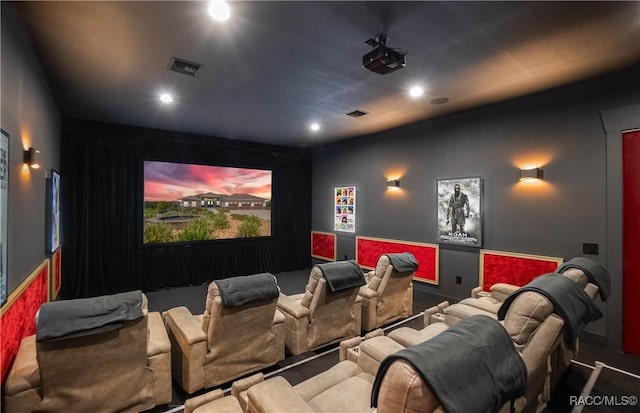 353 N Lake Shenandoah Loop, Inverness, FL 34453 - carpeted cinema room featuring recessed lighting