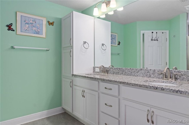 2880 N Folkestone Loop, Hernando, FL 34442 - full bath featuring double vanity and baseboards