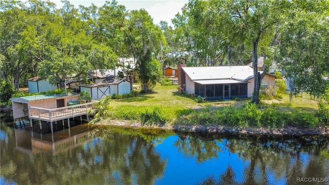 8915 E Echo Ct, Inverness, FL 34450 - dock area with a water view