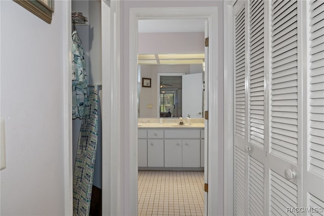 bathroom featuring vanity