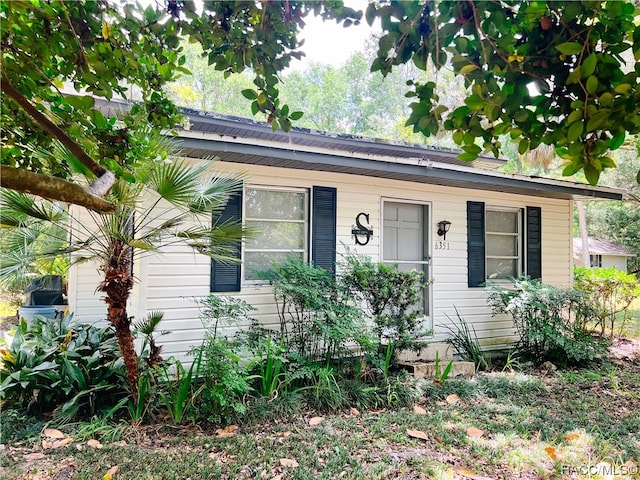 view of front of home