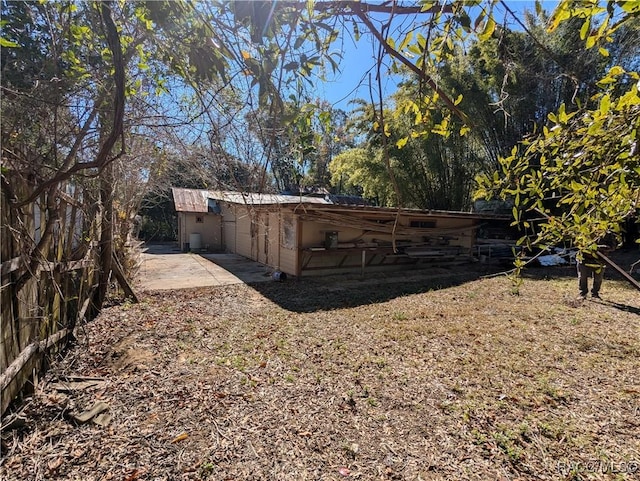 view of yard with a patio