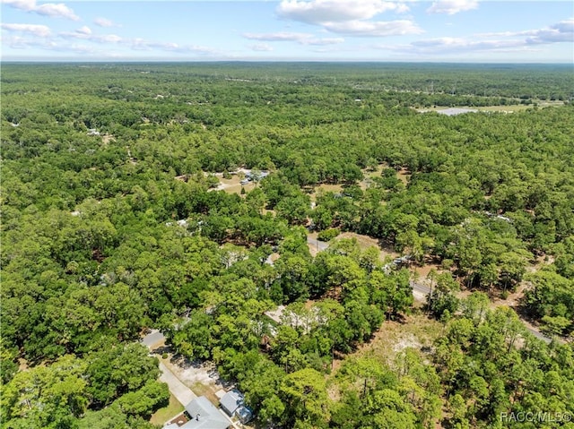 7634 N Hargrove Pt, Crystal River, FL 34428 - aerial view of a heavily wooded area