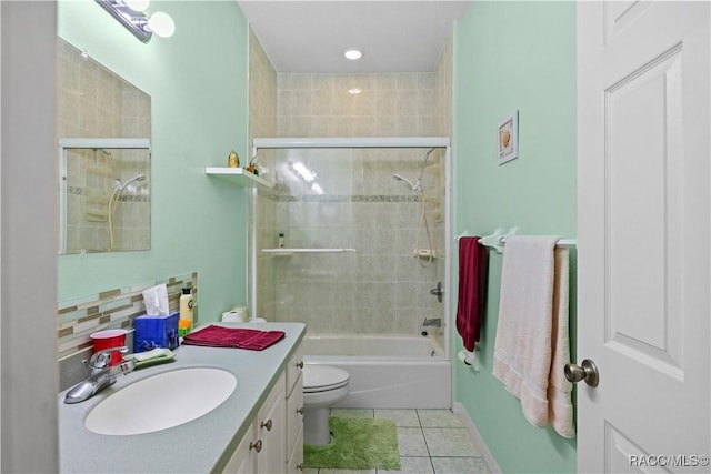 7634 N Hargrove Pt, Crystal River, FL 34428 - full bathroom featuring tile patterned floors, vanity, and bathing tub / shower combination