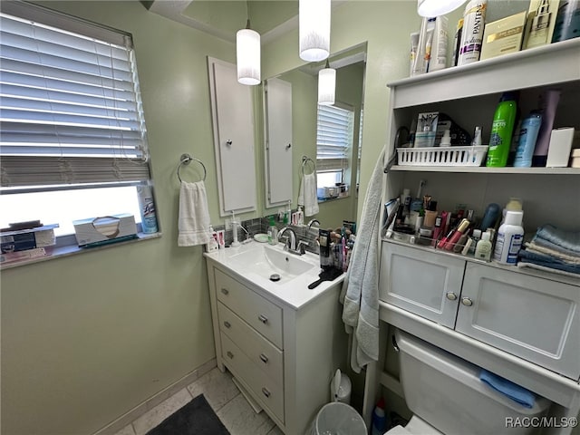 bathroom featuring vanity