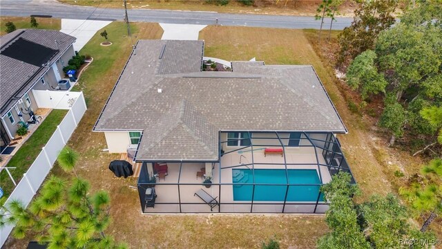 776 W Horizon Ln, Citrus Springs, FL 34434 - aerial view of property and surrounding area with a pool