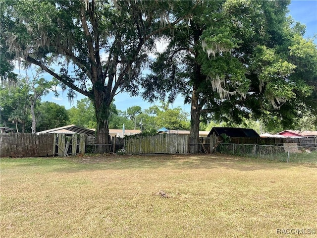 1029 NE 24th St, Ocala, FL 34470 - view of yard featuring a fenced backyard