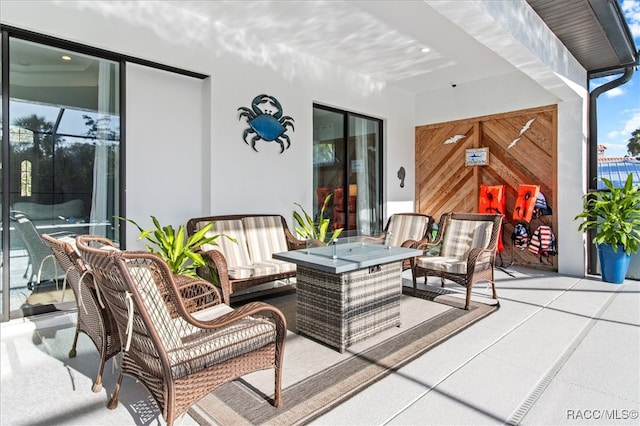 view of patio / terrace featuring outdoor lounge area