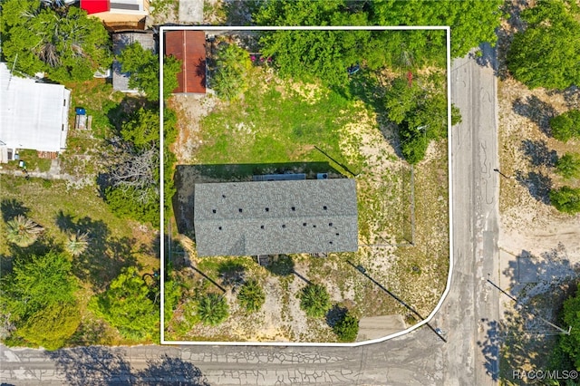 7187 Montier St, Weeki Wachee, FL 34613 - aerial view of property's location featuring property boundaries highlighted