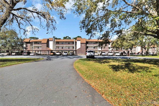 exterior space with a residential view